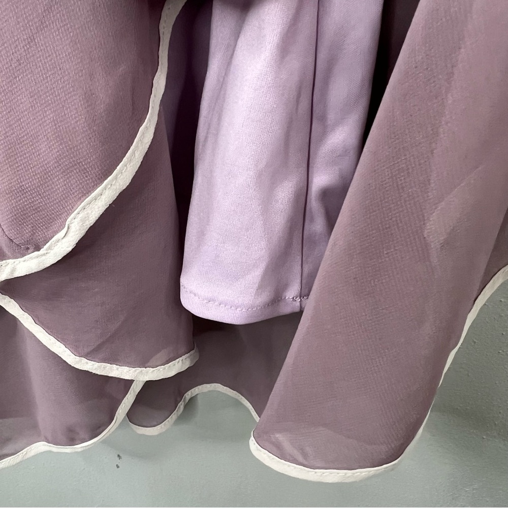 Ya Los Angeles Lavender Ruffle Midi Dress - Picture 5 of 8